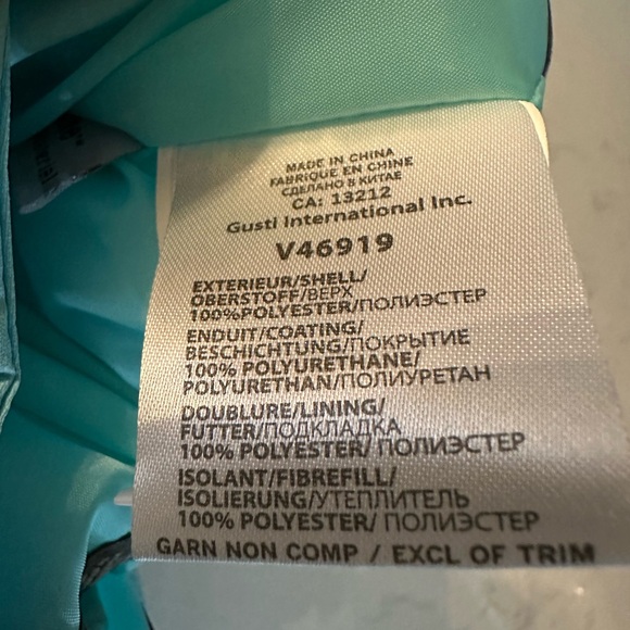 Kamik Girls' Aayla Jacket 2023 NWT Color Water (aqua) Size 14 Waterproof Bionic - Picture 14 of 15